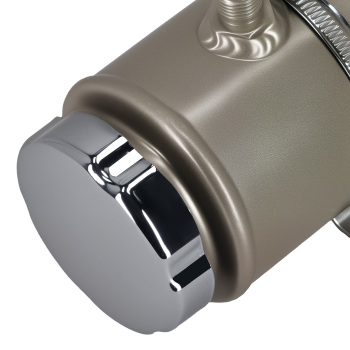 Performance Power Steering Container Universal Silver Aluminum Fluid Tank Kit