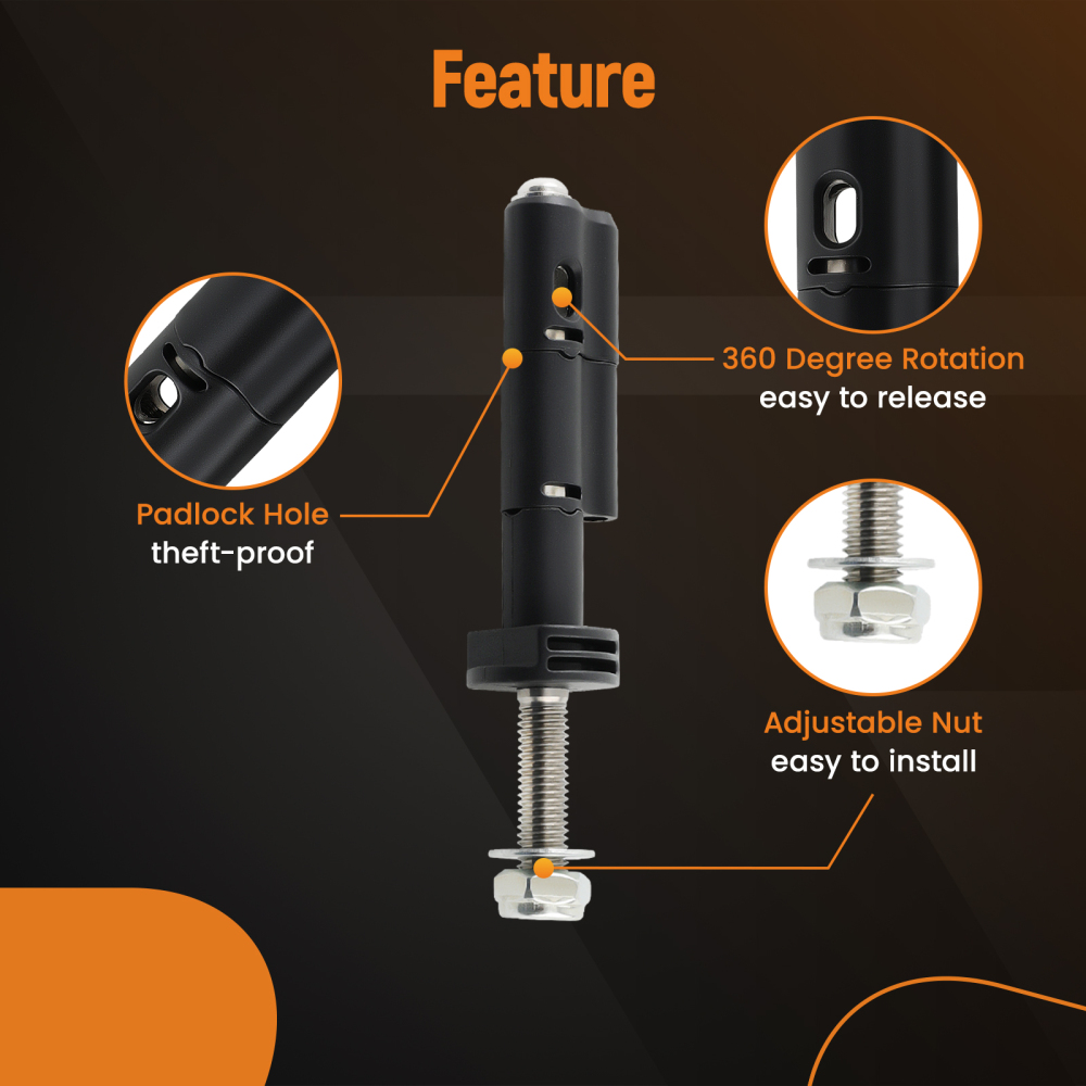 4 Pcs High Strength Mounting Pins for MaxTrax MKII Recovery Board Lockable