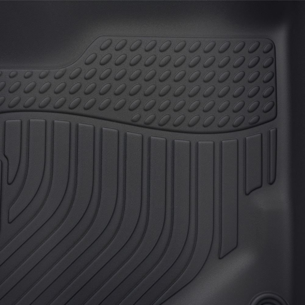 All-Weather Black Floor Mats compatible for Acura RDX 2013-2018 TPE Rubber Anti-Slip