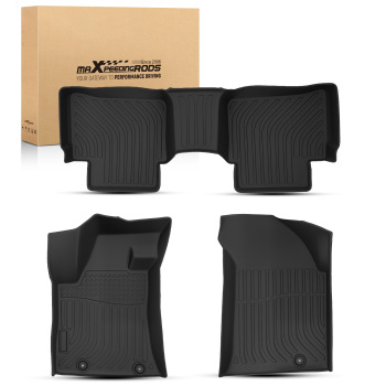 All-Weather Floor Mats Liner compatible for Nissan Altima 2013-2018 Black TPE Car Carpet