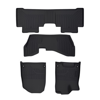 3 Row Floor Mats compatible for Acura MDX 2014-2020 7 compatible for Seat TPE Rubber Black Waterproof