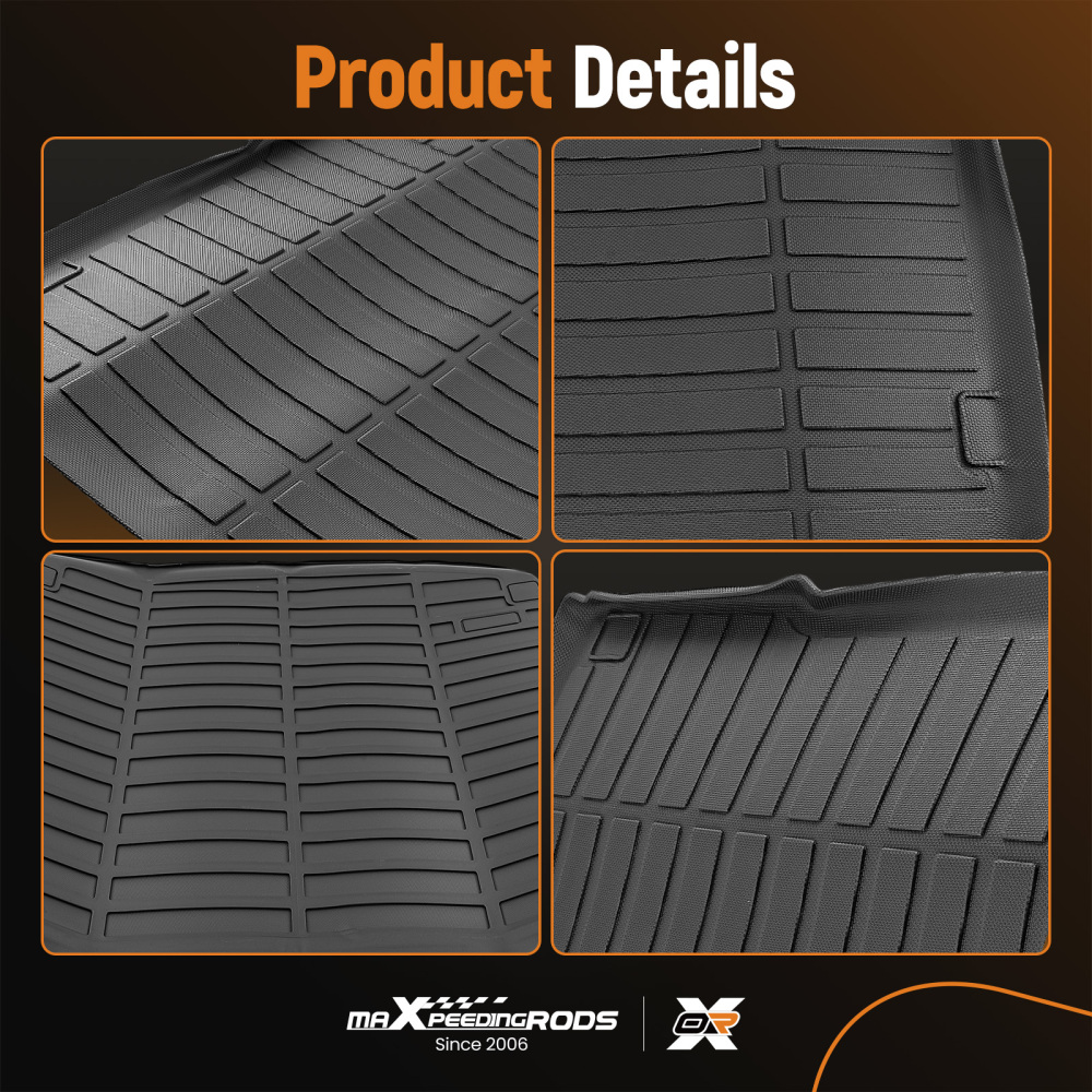 All Weather Boot Liner compatible for Audi Q5 2017-2024 Cargo Mat Black TPE Cargo Mat