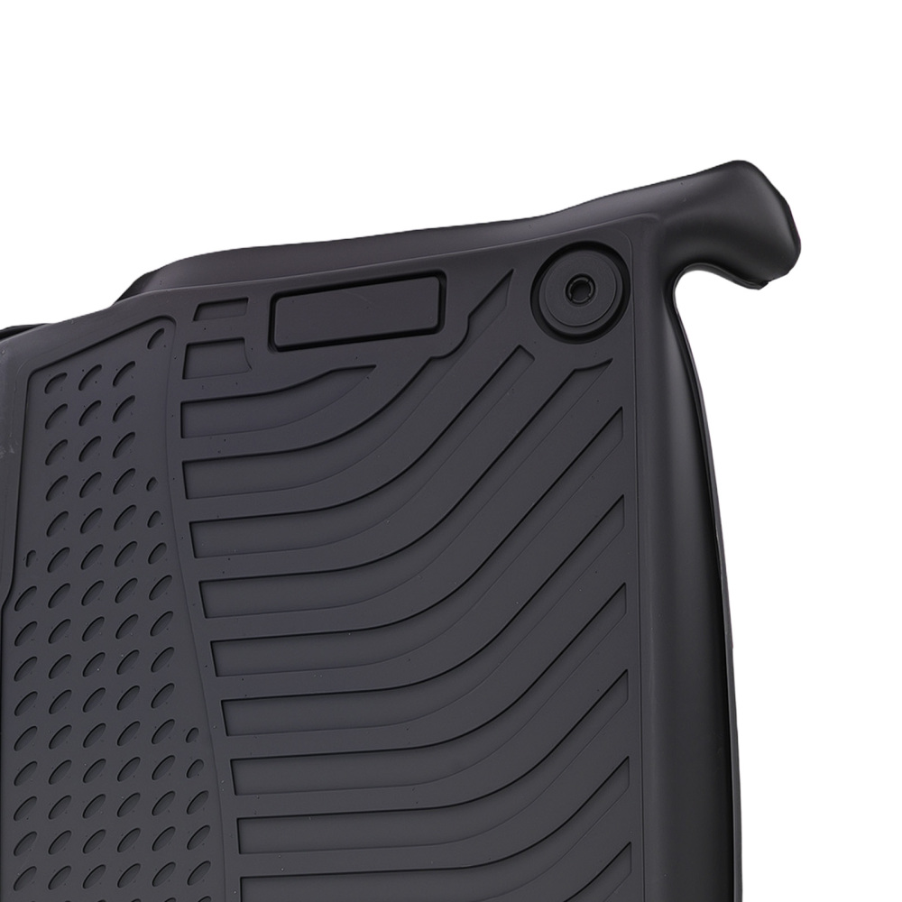 All Weather Floor Mat Set compatible for Audi Q7 2017-2025 TPE Rubber Black Car Carpet