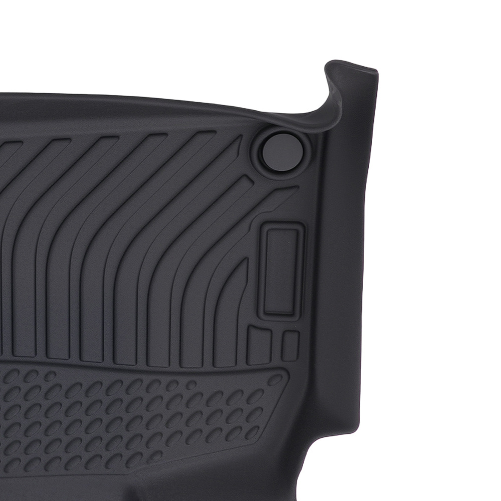 All Weather Floor Mat Set compatible for Audi Q7 2017-2025 TPE Rubber Black Car Carpet