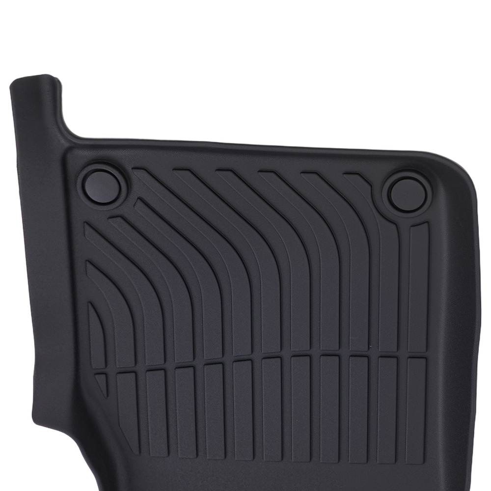 All Weather Floor Mat Set compatible for Audi Q7 2017-2025 TPE Rubber Black Car Carpet