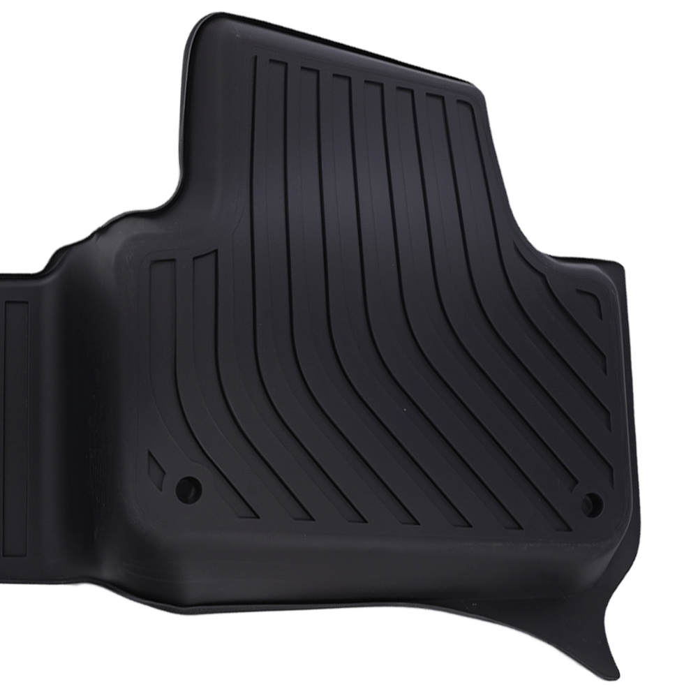 All Weather Floor Mat Set compatible for Audi Q7 2017-2025 TPE Rubber Black Car Carpet