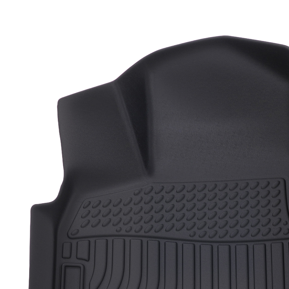 All Weather Floor Mat Set compatible for Audi Q7 2017-2025 TPE Rubber Black Car Carpet