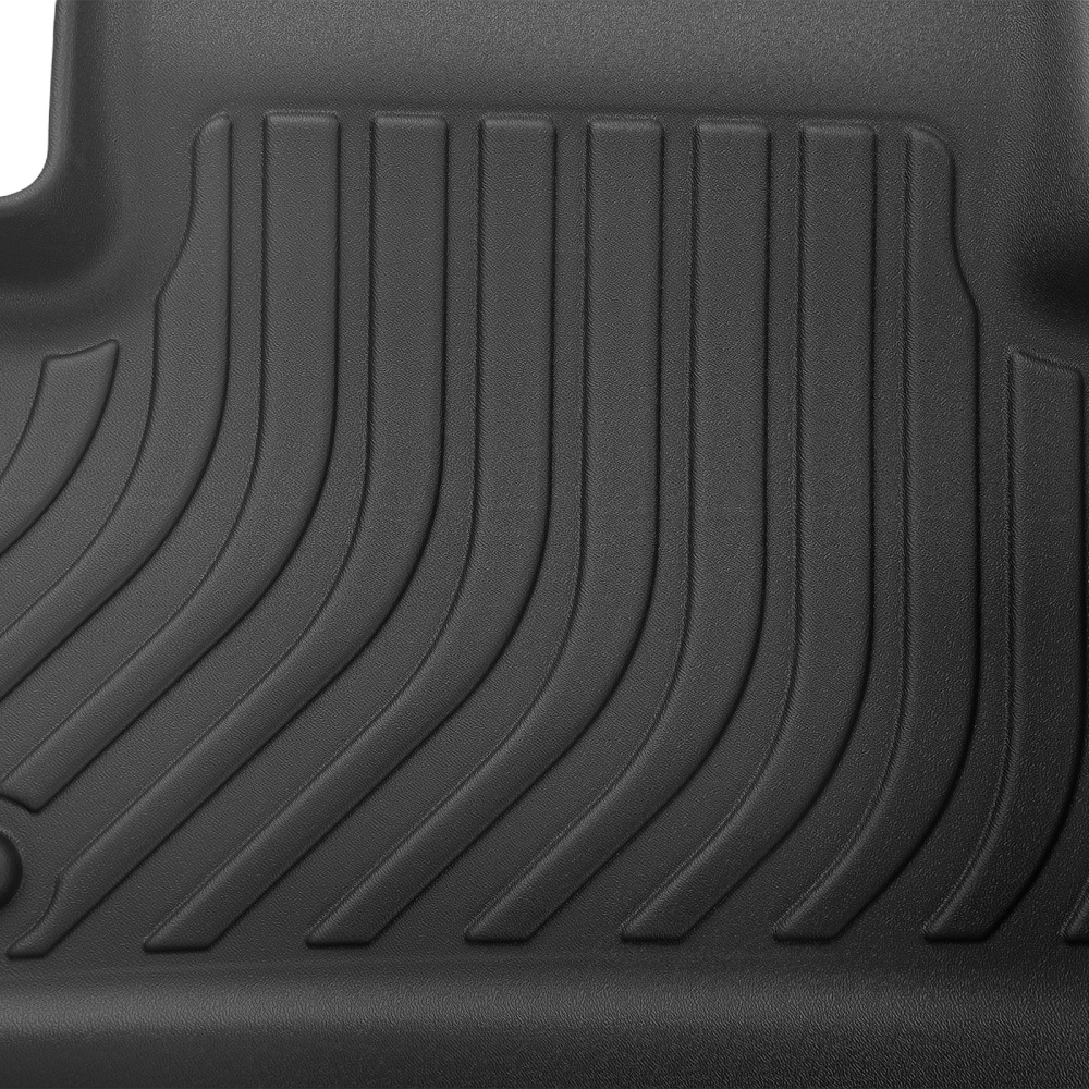 All-Weather Black Floor Mats compatible for Audi Q5/SQ5 2018-2023 TPE Rubber Anti-Slip