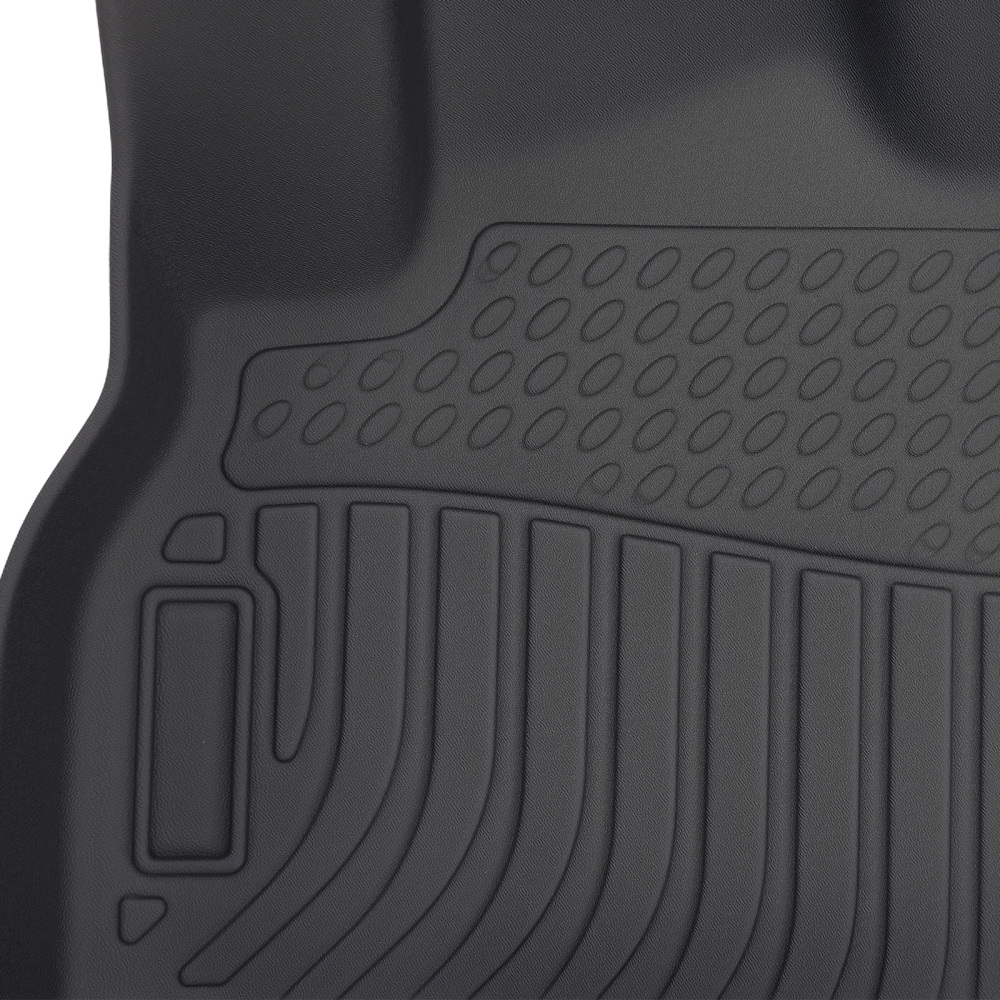 All Weather Black Floor Mat compatible for Audi Q3 2019-2025 TPE Waterproof Car Carpet