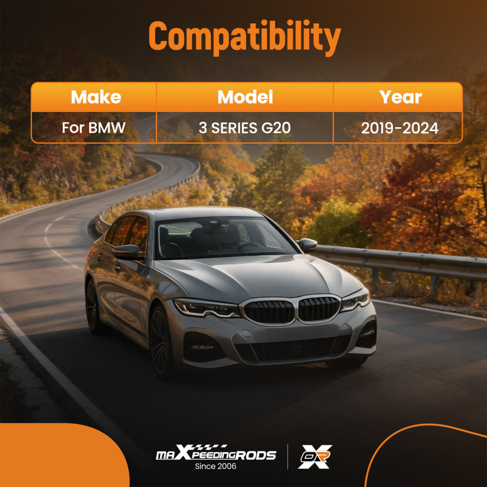 Boot Tray Mat Trunk Liner compatible for BMW 3 Series G20 19-24 Anti-Slip TPE Waterproof