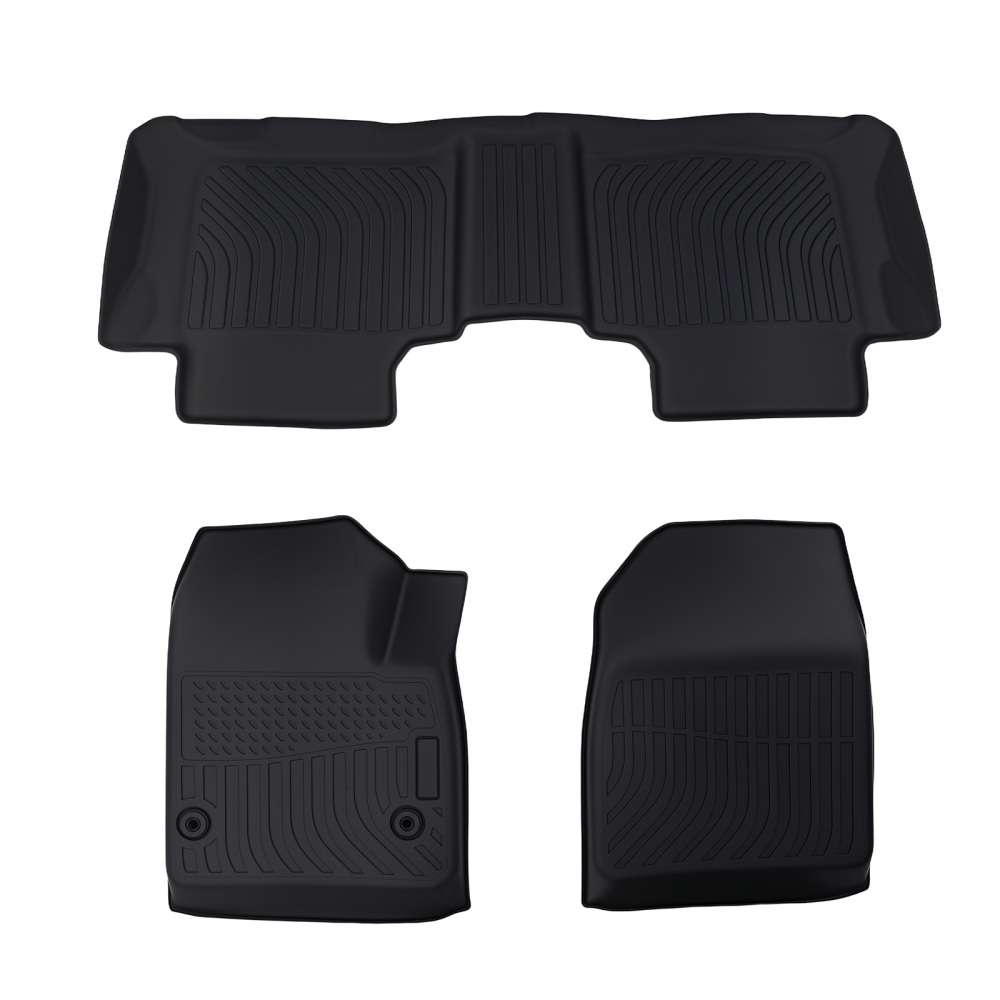 All-Weather Floor Mats Liner compatible for Chevrolet Blazer 2019-2024 TPE Black Waterproof