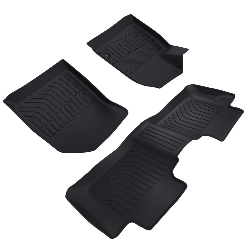 All-Weather Floor Mats Liner compatible for Chevrolet Blazer 2019-2024 TPE Black Waterproof