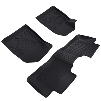 All-Weather Floor Mats Liner compatible for Chevrolet Blazer 2019-2024 TPE Black Waterproof