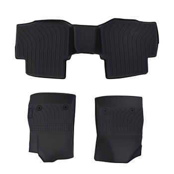 All-Weather Floor Mats compatible for Chevrolet Cruze 2016-2019 Black TPE Rubber Set