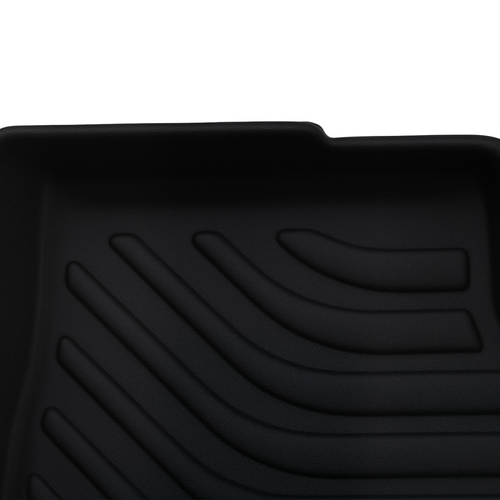 All-Weather Floor Mats compatible for Chevrolet Cruze 2016-2019 Black TPE Rubber Set