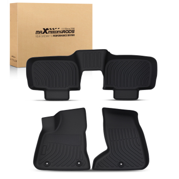 All-Weather Black Floor Mats compatible for Dodge Charger AWD 2011-2023 TPE Custom Fit