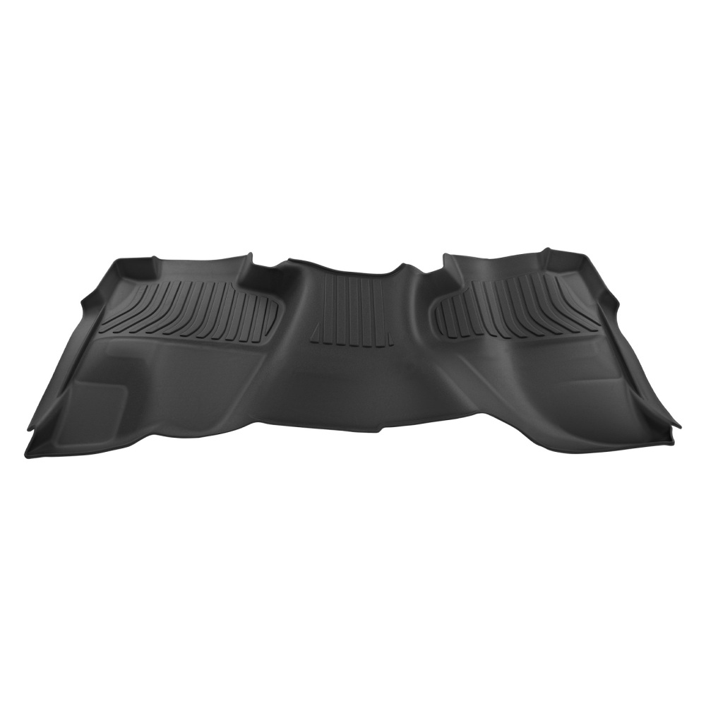 All-Weather Floor Mat Set compatible for Silverado 2500HD 2015-2019 Heavy Duty Rubber