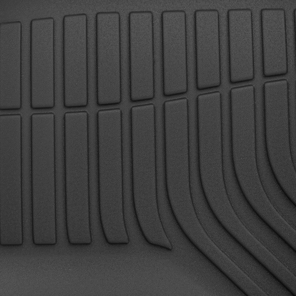 All-Weather Floor Mat Set compatible for Silverado 2500HD 2015-2019 Heavy Duty Rubber