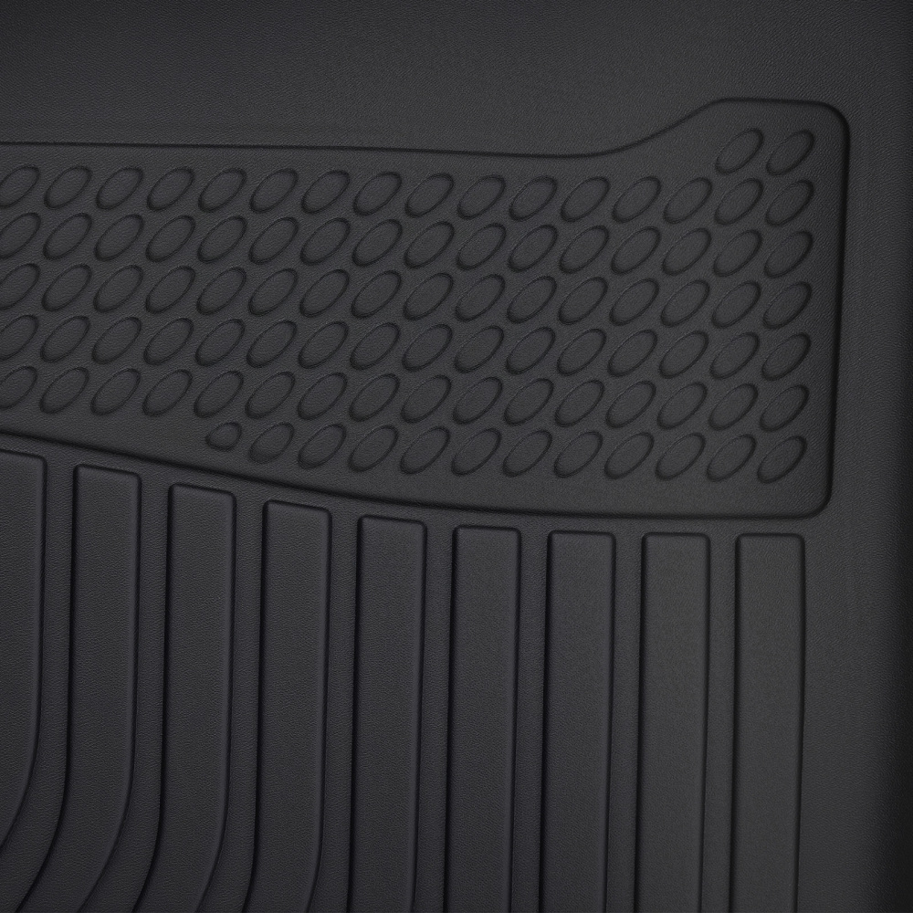 All-Weather Black Floor Mats Liner compatible for Chevrolet Impala 2014-2020 TPE Car Carpet