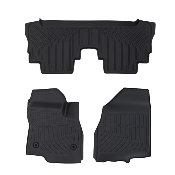 All-Weather Black Floor Mats compatible for Chevrolet Bolt EV 2017-2023 TPE Rubber