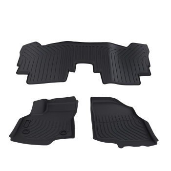 All-Weather Black Floor Mats compatible for Chevrolet Bolt EV 2017-2023 TPE Rubber