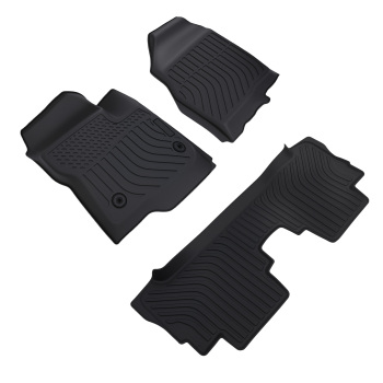 All-Weather Black Floor Mats compatible for Chevrolet Bolt EV 2017-2023 TPE Rubber