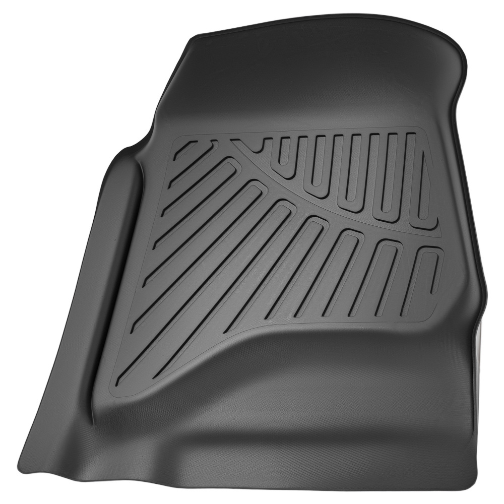 Car Carpet Floor Mats compatible for Chevrolet Silverado 1500/2500HD 2014-2018 Black TPE