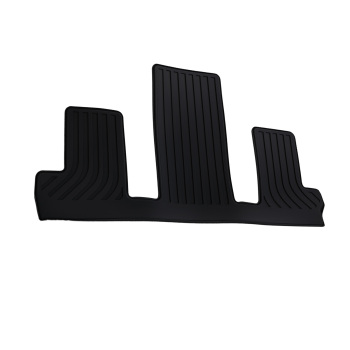 3 Row Floor Mats compatible for Chevrolet Traverse 7 Seats 2018-2023 2024 Black TPE