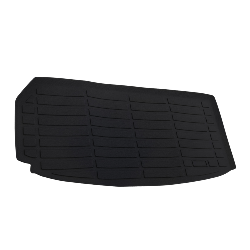 3 Row Floor Mats compatible for Chevrolet Traverse 7 Seats 2018-2023 2024 Black TPE