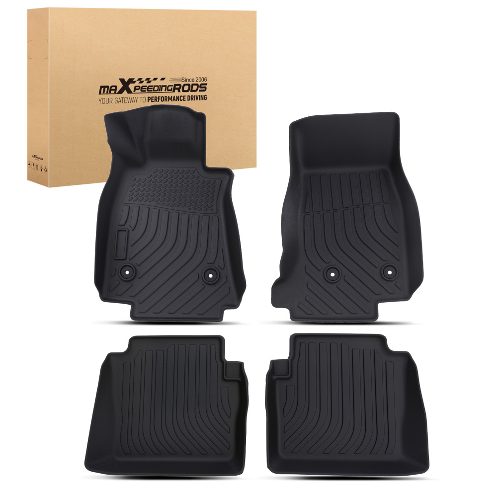 All-Weather Floor Mats Liner compatible for Cadillac CT5 2020-2025 TPE Rubber Waterproof