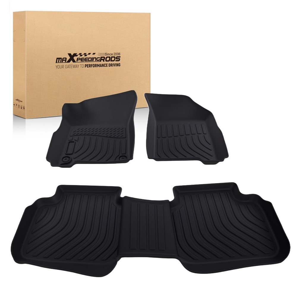 All-Season Floor Mats compatible for Dodge Journey 2011-2020 TPE Black