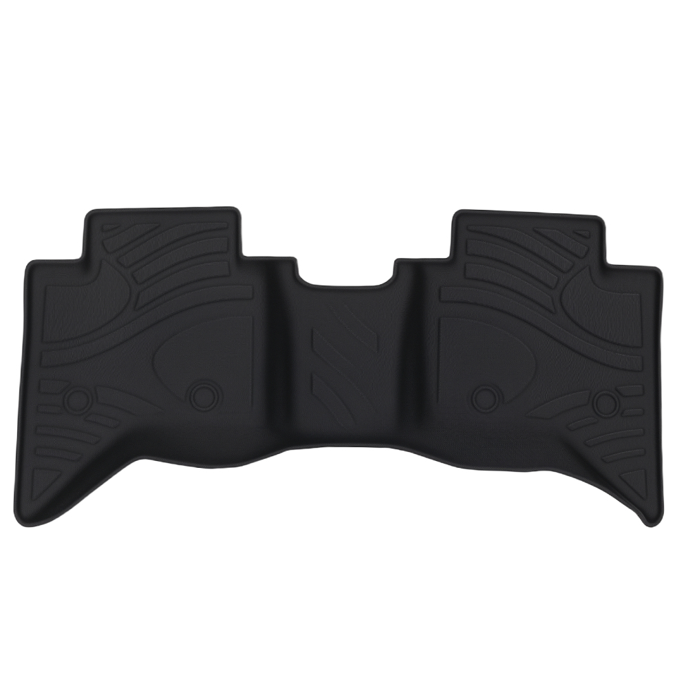 Floor Mats Liner compatible for Isuzu D-Max Dual Cab 2012-2020 Black Waterproof Floor Liner