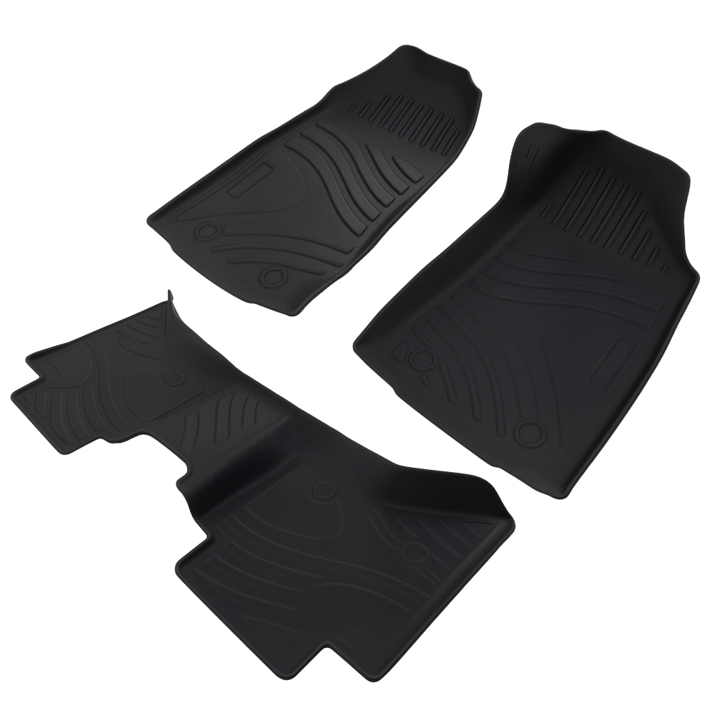 Floor Mats Liner compatible for Isuzu D-Max Dual Cab 2012-2020 Black Waterproof Floor Liner