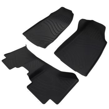 Floor Mats Liner compatible for Isuzu D-Max Dual Cab 2012-2020 Black Waterproof Floor Liner