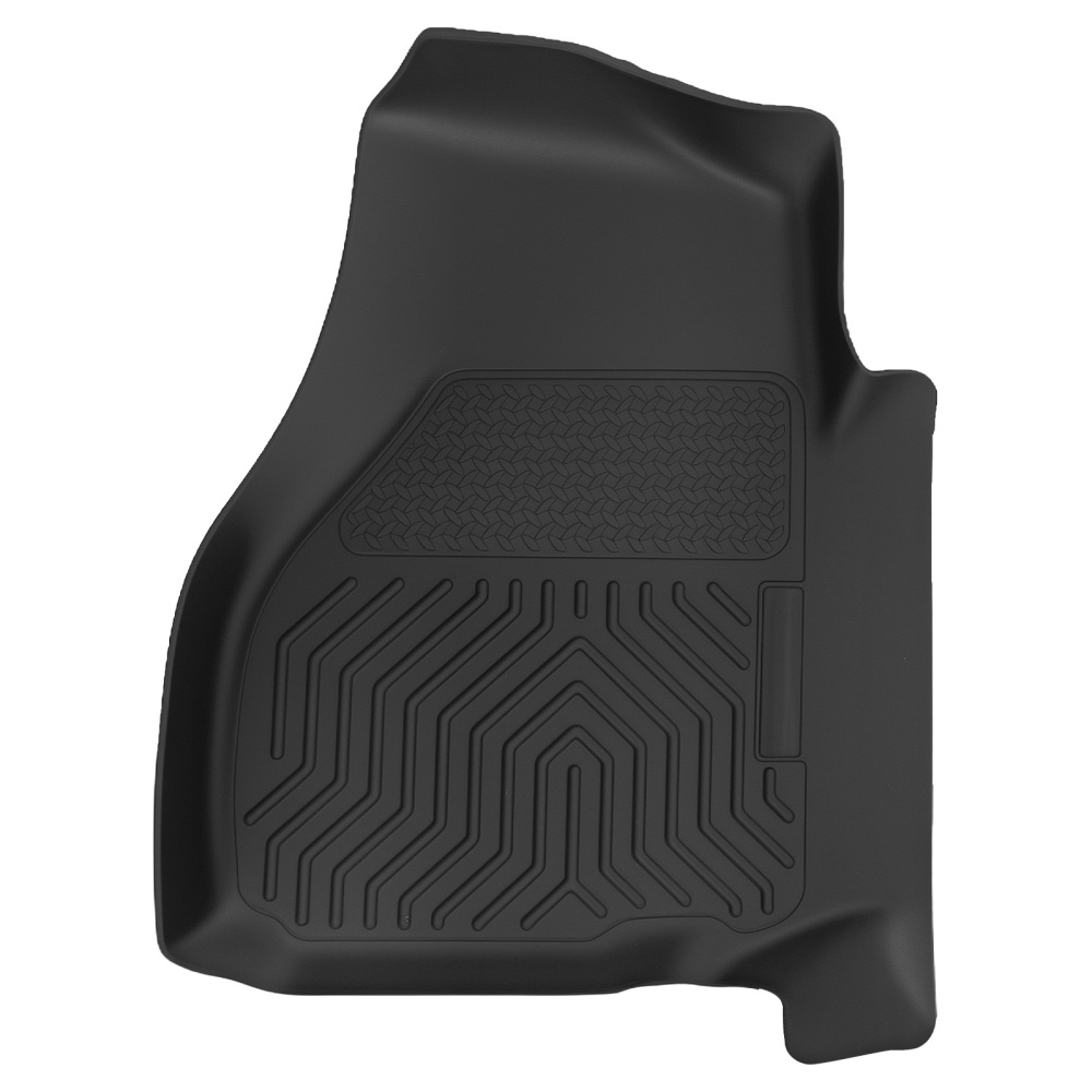 Black Floor Mat Set compatible for Dodge Ram 1500 2500 3500 Quad Cab TPE 2002-2009