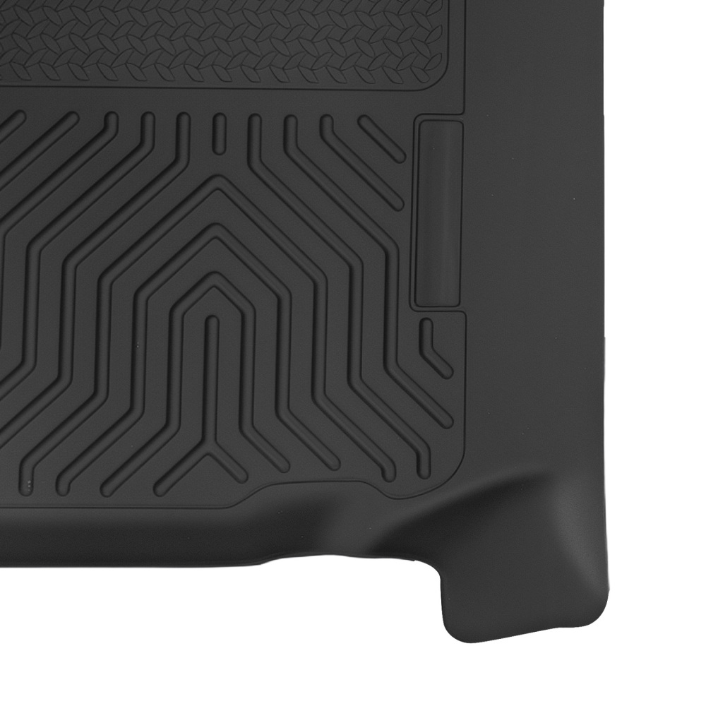 Black Floor Mat Set compatible for Dodge Ram 1500 2500 3500 Quad Cab TPE 2002-2009