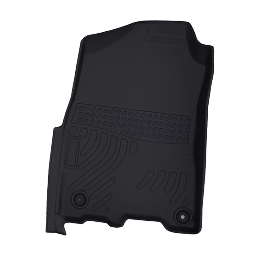 All-Weather Floor Mats compatible for Dodge Ram 1500 Quad Cab 2012-2023 Black TPE Set