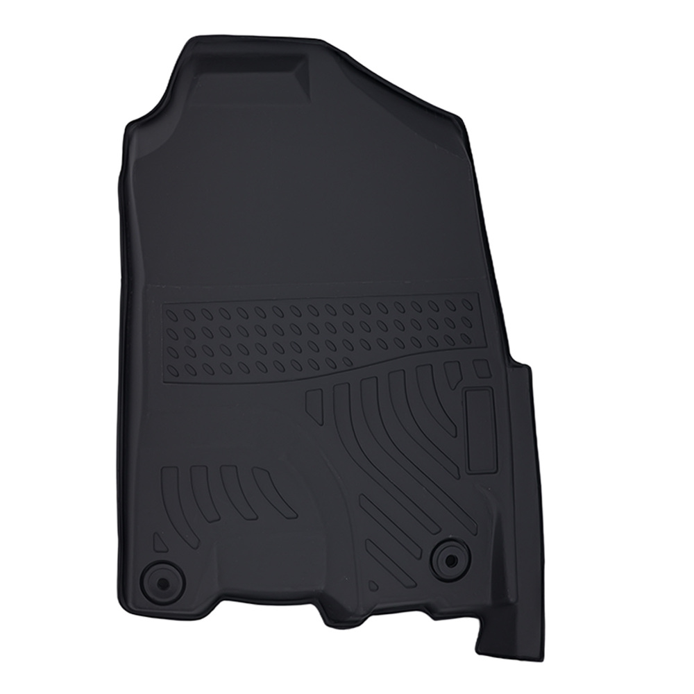 All-Weather Floor Mats compatible for Dodge Ram 1500 Quad Cab 2012-2023 Black TPE Set