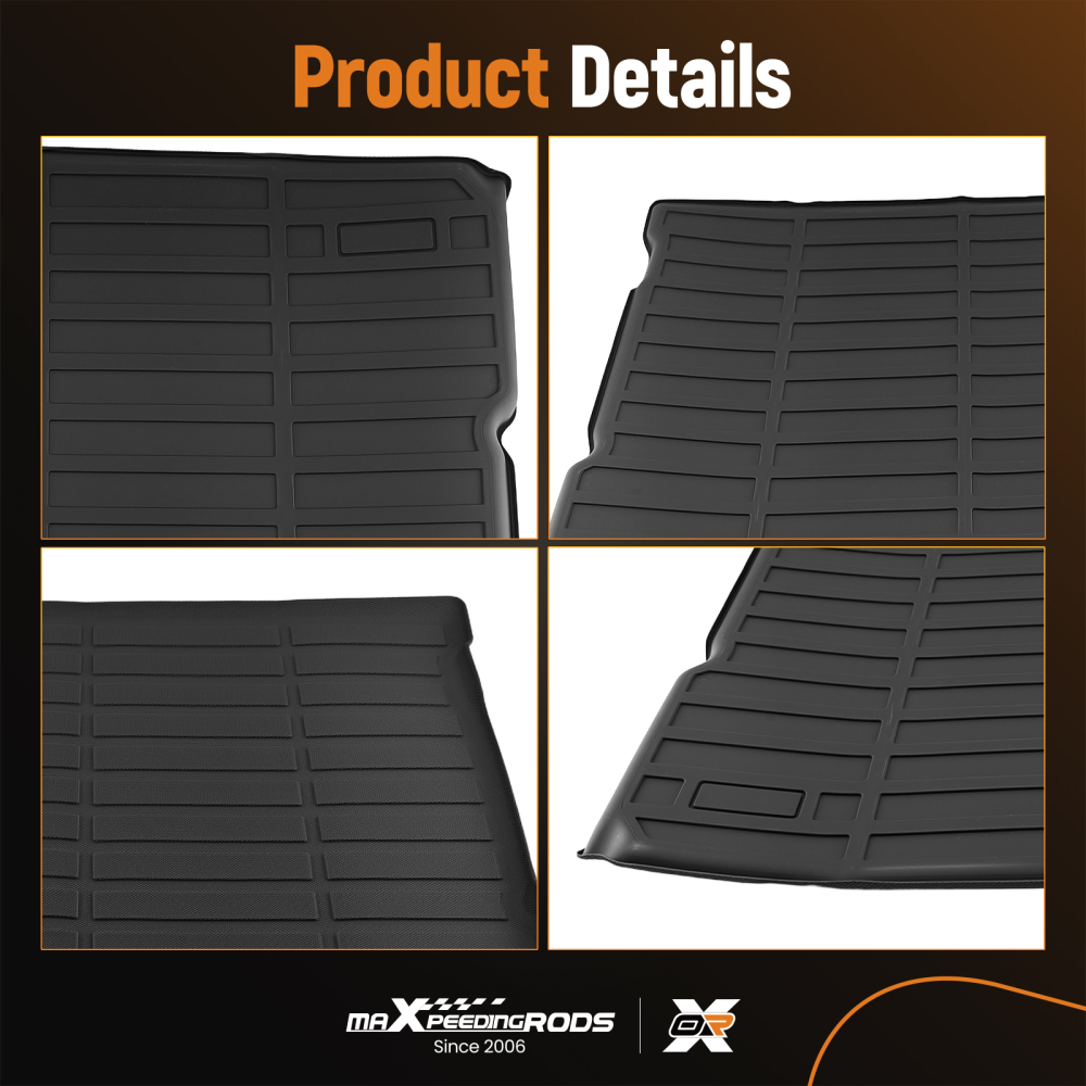 Black Boot Tray Liner compatible for Mercedes-Benz EQB X243 250 300 2021-2025 TPE Anti-Slip
