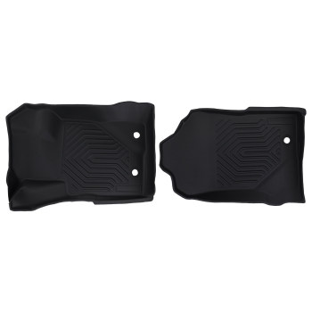 Black Carpet Floor Mats compatible for Ford Bronco 2 Door 2021-2025 TPE All Weather