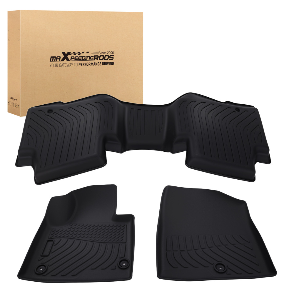 All Weather Floor Mats Liner compatible for Hyundai Santa Fe Sport 2013-2018 Car Mat TPE