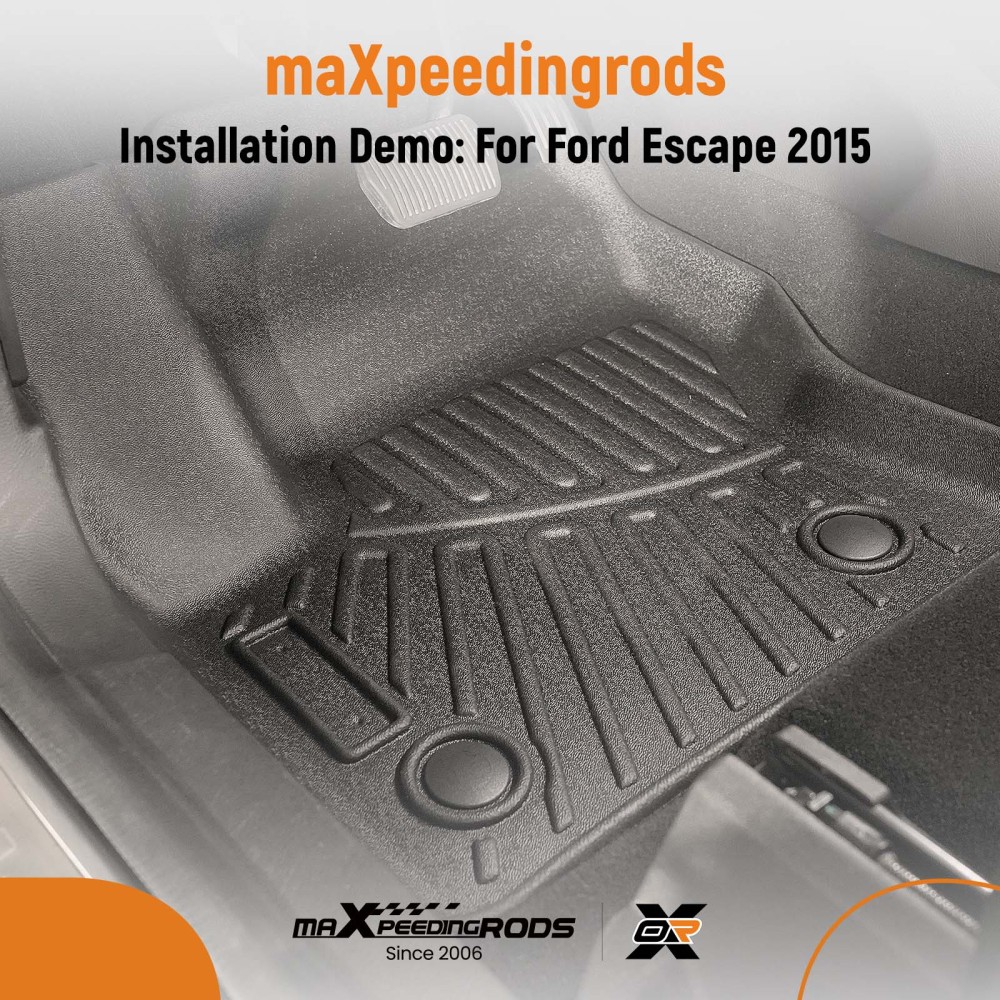 Floor Mats Liner compatible for Ford Escape C-Max 2013-2019 FrontRear Car Carpet