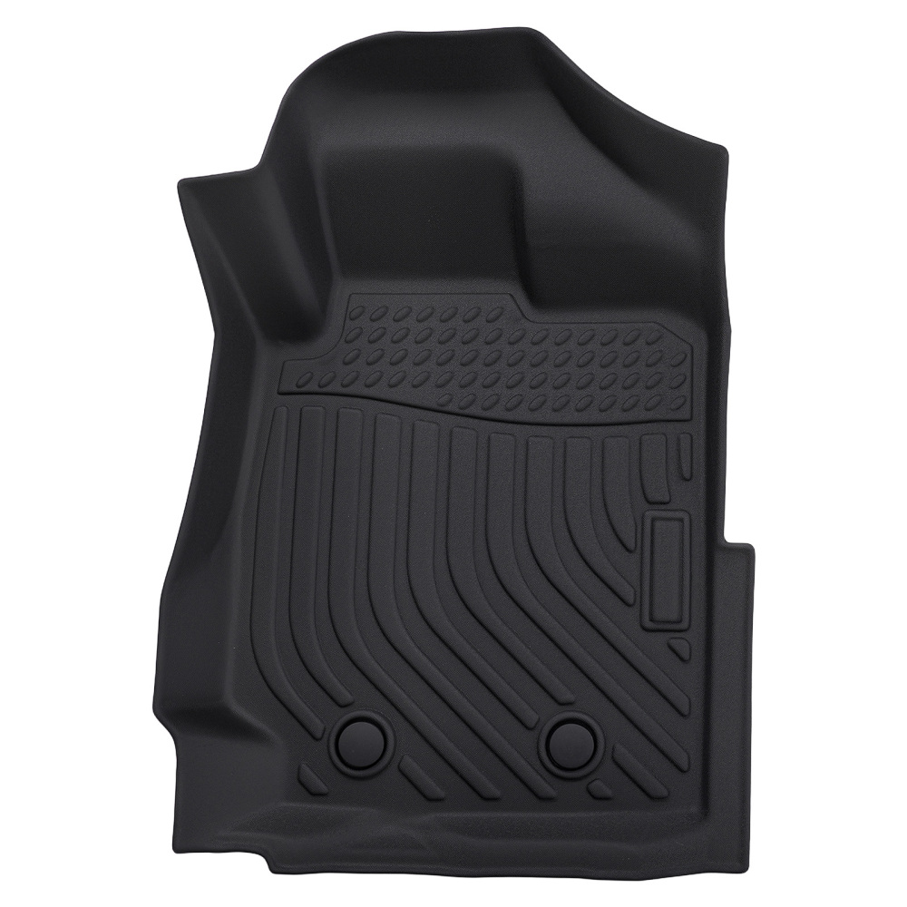 All Weather Black Floor Mats compatible for Ford Everest 2015-2022 TPE Rubber Waterproof