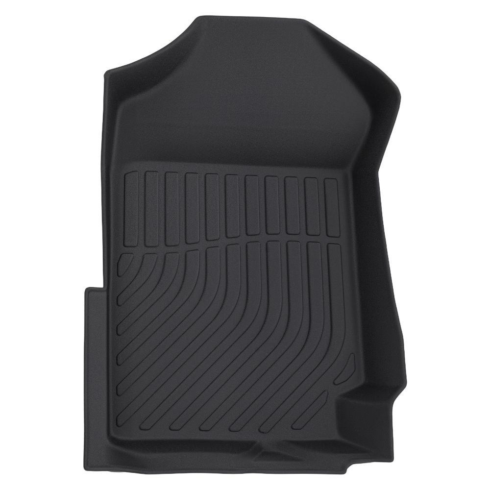 All Weather Black Floor Mats compatible for Ford Everest 2015-2022 TPE Rubber Waterproof