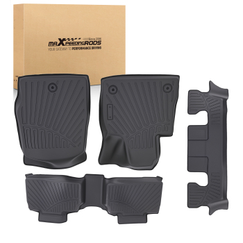 6 compatible for Seat Floor Mats compatible for Ford Explorer 2020-2025 TPE Rubber All-Weather Waterproof