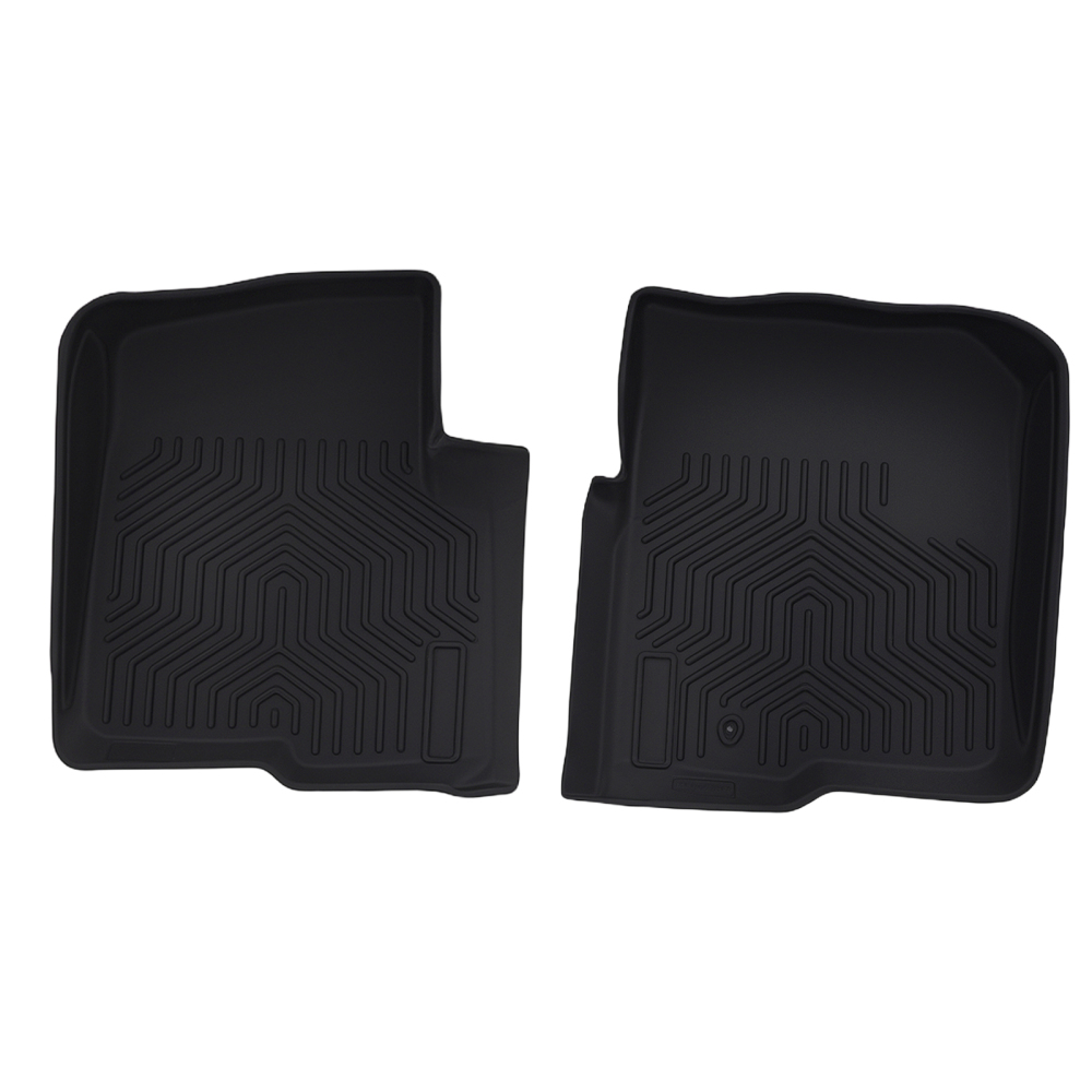 All Weather Floor Mat Set compatible for Ford F-150 Super Crew Cab 2004-2008 Black