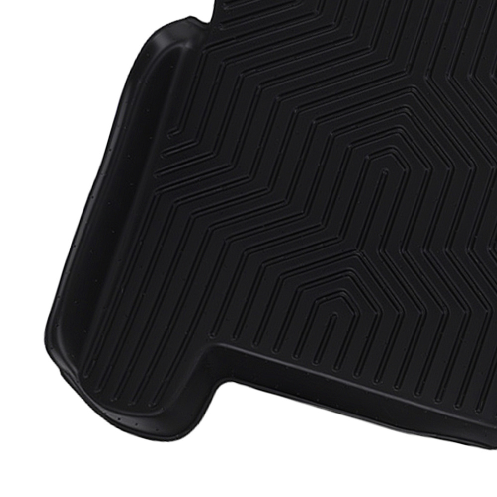 All Weather Floor Mat Set compatible for Ford F-150 Super Crew Cab 2004-2008 Black