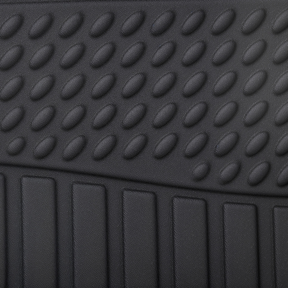 All-Weather Floor Mats compatible for Ford F-250/F-350/F-450 Crew Cab 2012-16 Black