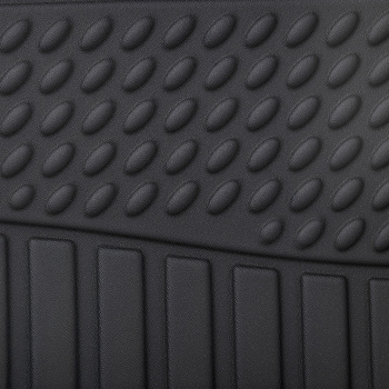 All-Weather Floor Mats compatible for Ford F-250/F-350/F-450 Crew Cab 2012-16 Black