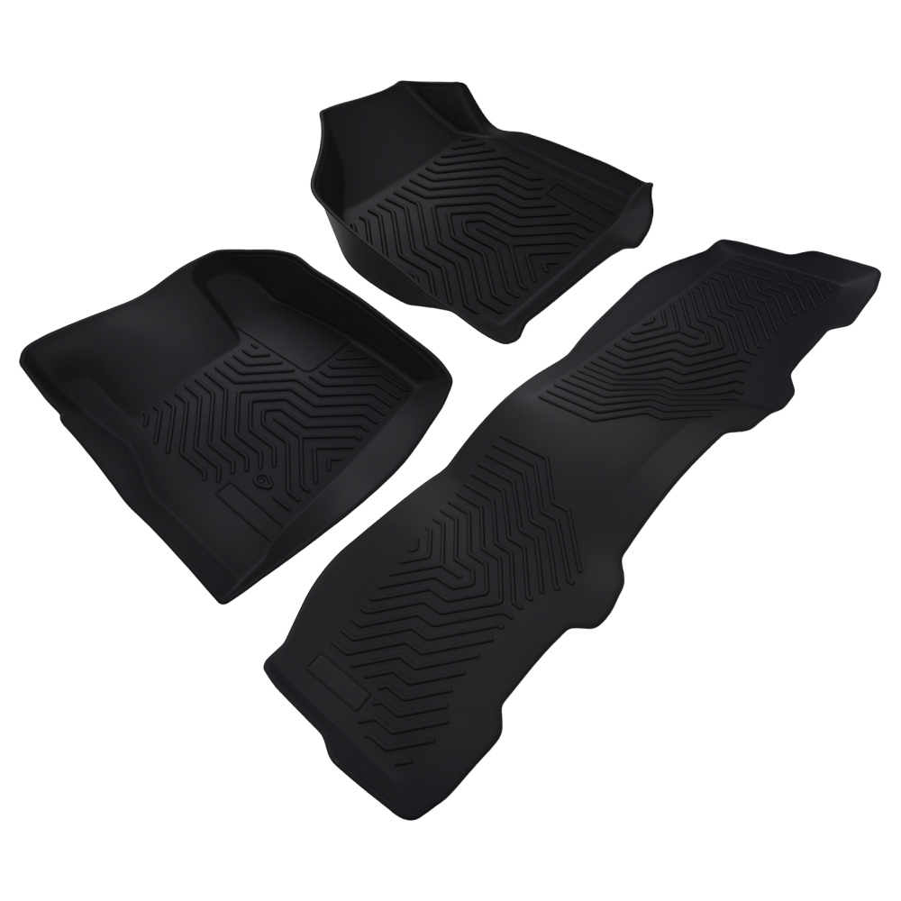 All-Weather Carpet Floor Mats compatible for Ford F250 F350 F450 F550 Crew Cab 1999-2007